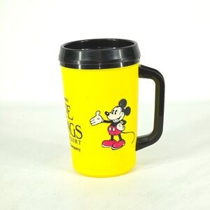 Vintage Disney Dixie Landings Resort Travel Mug & Lid Mickey Promotion Disneyana